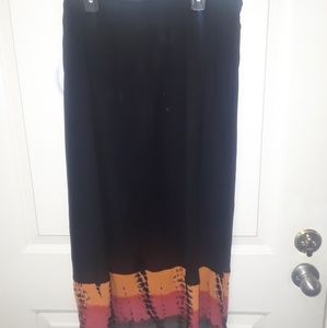 NEW WITH TAGS black and tie dye skirt